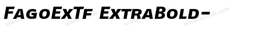 FagoExTf ExtraBold字体转换